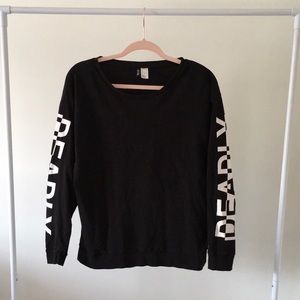 Divided sweatshirt
